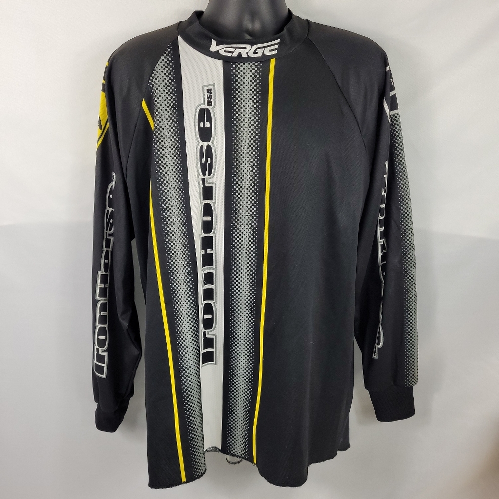 Verge Iron Horse Vintage Long Sleeve Cycling Jersey Mens size XL